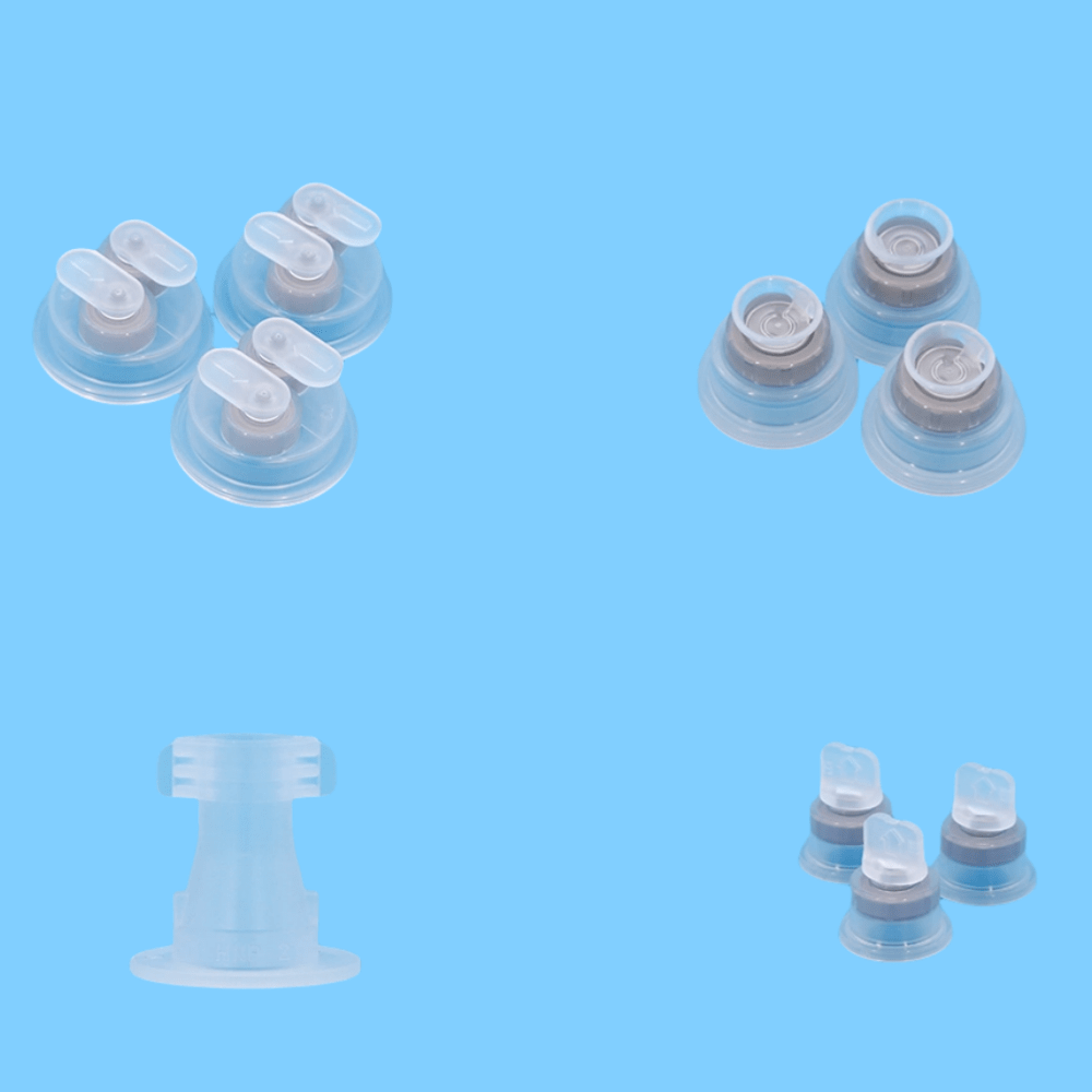 infusion cap for IV packaging